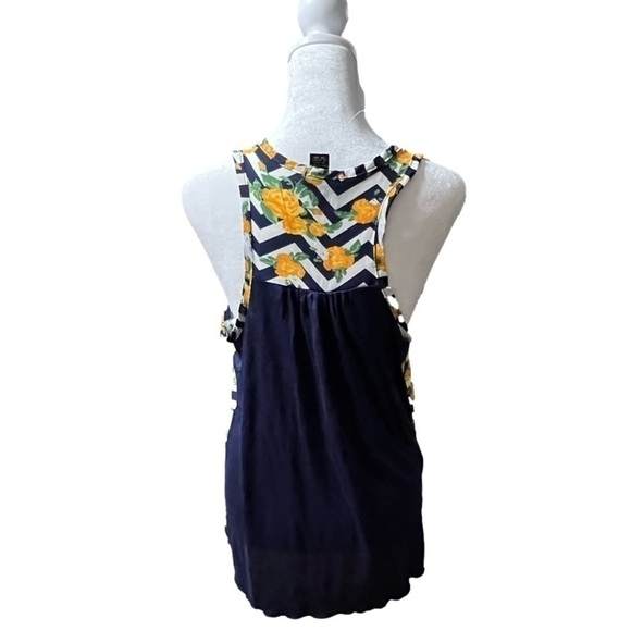 Rue21 Floral Razorback Tank Top (Sz S) - Picture 5 of 9